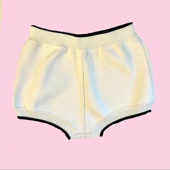 Seek The Label Pants - Seek The Label Knit Mini Hot Shorts